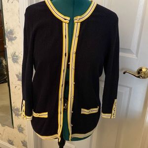 Navy blue spring cardigan